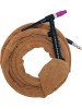 44-1022T Оболочка для кабеля PYTHONrap , воловий спилок светло-коричневого цвета, 1 м длиной и 22 мм диаметром, в форме трубки
