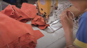 Fabricage van leren lashandschoenen